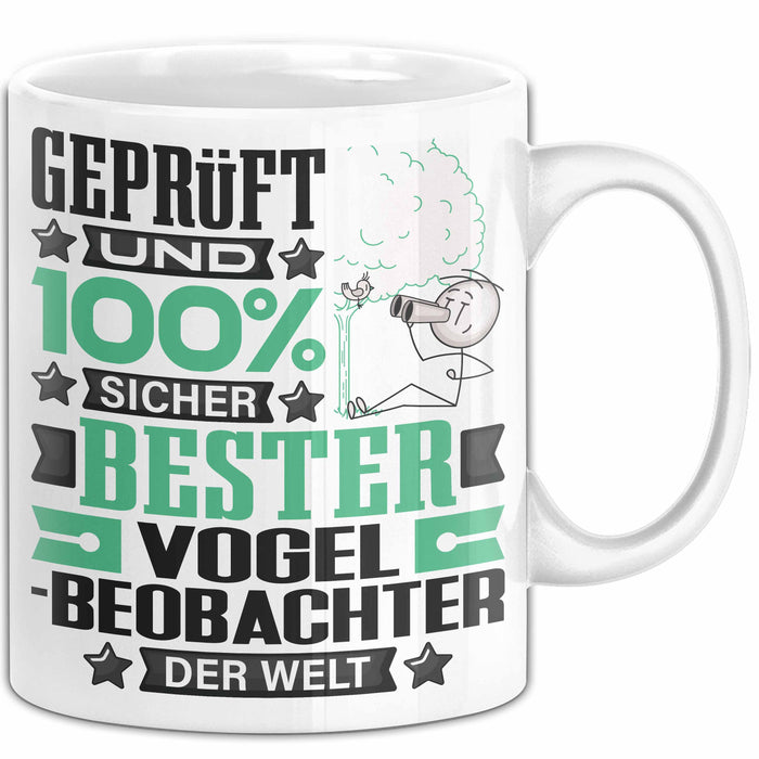 Vogelbeobachter Geschenk Lustiger Spruch für Vogelbeobachter Geschenkidee Bester Vogelbeobachter Der Welt Weiß Trendation