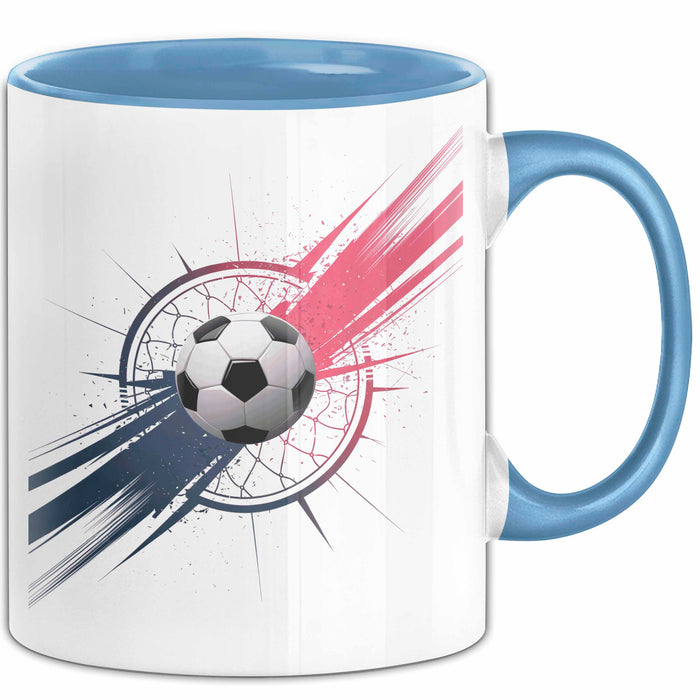 Fußballspieler Tasse Geschenk Lustige Geschenkidee Spruch Für Fußball Fans Blau Trendation