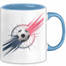 Fußballspieler Tasse Geschenk Lustige Geschenkidee Spruch Für Fußball Fans Blau Trendation