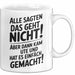 Ute Tasse Geschenk Alle Sagten Das Geht Nicht Aber Dann Kam Ute Und Hat Es Einfach Gemacht Geschenkidee Becher mit Name Weiß Trendation