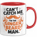 Bart Tasse Geschenk Cant Catch Me Im The Ginger Beard Man Geschenkidee Maenner Rot Trendation