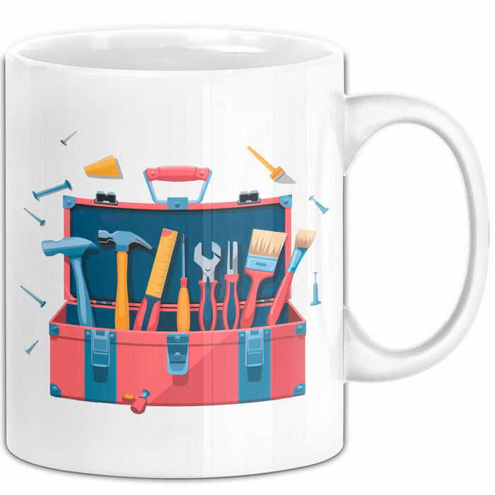 Heimwerker Fan Tasse Geschenkidee für DIY Liebhaber Weiß Trendation