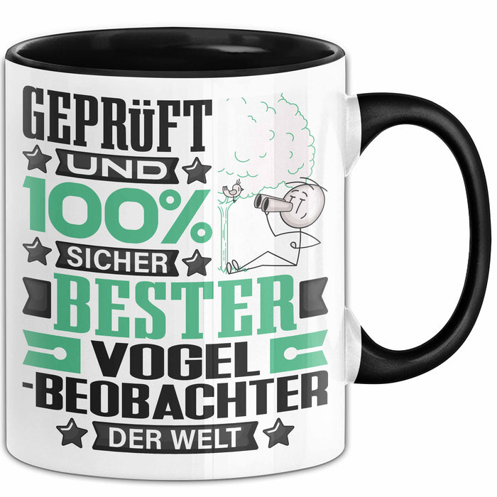 Vogelbeobachter Geschenk Lustiger Spruch für Vogelbeobachter Geschenkidee Bester Vogelbeobachter Der Welt Schwarz Trendation