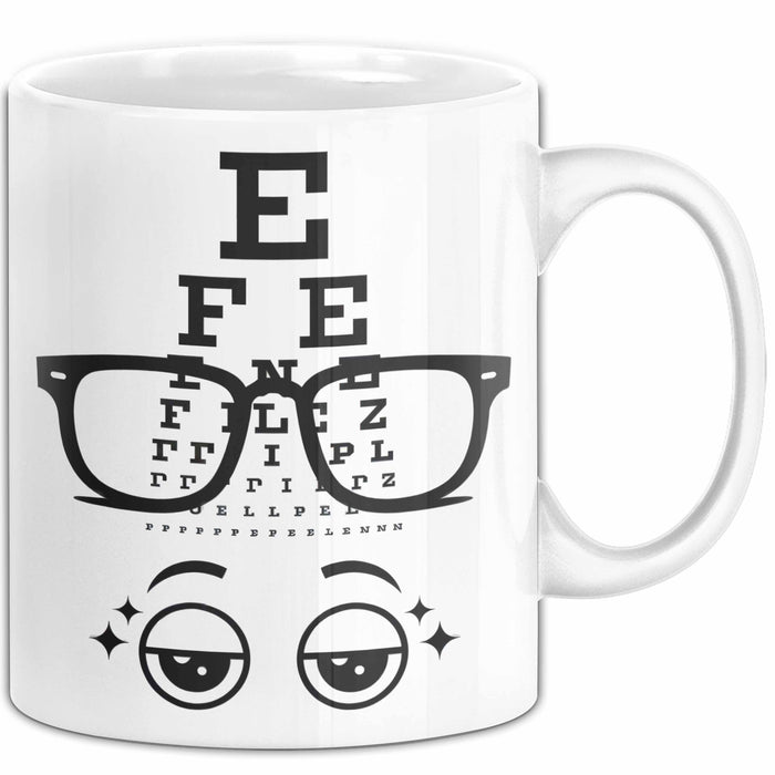 Optiker Tasse Geschenk Lustige Geschenkidee Spruch Für Seh Experten Weiß Trendation