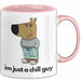 Im Just A Chill Guy Ich Bin Einfach Nur Ein Gechillter Entspannter Typ Tasse Geschenk Dank Meme Liebhaber Just A Chill Guy Rosa Trendation