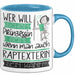 Raptexterin Tasse Geschenk Spruch Wer Will Schon Prinzessin Sein Wenn Man Auch Raptexterin Sein Kann Blau Trendation