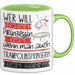 Trampolinspringerin Tasse Geschenk Spruch Wer Will Schon Prinzessin Sein Wenn Man Auch Trampolinspringerin Sein Kann Grün Trendation