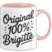 Brigitte Tasse Geschenk Original 100% Brigitte Geschenkidee Geburtstag Rosa Trendation