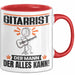 Gitarrist Tasse Geschenk für Gitarrist Der Mann Der Alles Kann Geschenkidee zum Geburtstag Rot Trendation