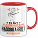 Bassgitarrist Geschenk Tasse So Gut Kann Nur Ein Bassgitarrist Aussehen Geschenkidee Kaffee-Becher Rot Trendation