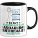 Aquarium-Enthusiast Geschenk Tasse So Gut Kann Nur Ein Aquarium-Enthusiast Aussehen Geschenkidee Kaffee-Becher Schwarz Trendation