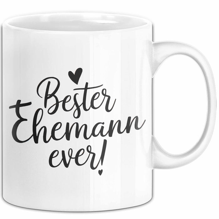 Guter Ehemann Verheiratete Männer Jungen Tasse Becher Geschenk Lustige Geschenkidee Spruch Bester Ehemann Ever Weiß Trendation