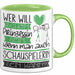 Schauspielerin Tasse Geschenk Spruch Wer Will Schon Prinzessin Sein Wenn Man Auch Schauspielerin Sein Kann Grün Trendation