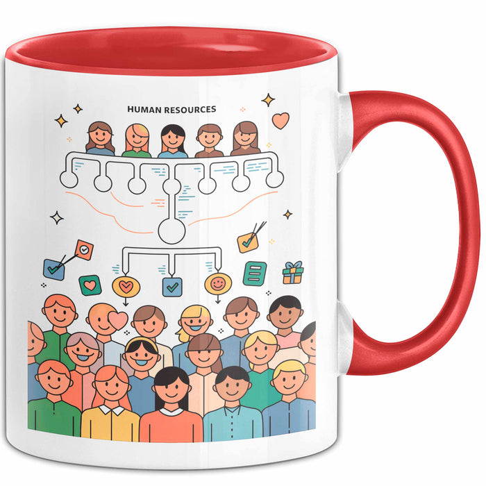 HR Manager Tasse Geschenk Lustige Geschenkidee Spruch Für Menschen Führer Rot Trendation