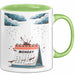 Montags Hasser Tasse Geschenk Lustige Geschenkidee Spruch Für Kaffee Überlebende Grün Trendation