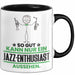 Jazz-Enthusiast Geschenk Tasse So Gut Kann Nur Ein Jazz-Enthusiast Aussehen Geschenkidee Kaffee-Becher Schwarz Trendation