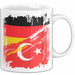 Türkei Deutschland Flagge Halb Deutscher Halb Türke Fußball Germany 2025 Europa Turkey Weiß Trendation