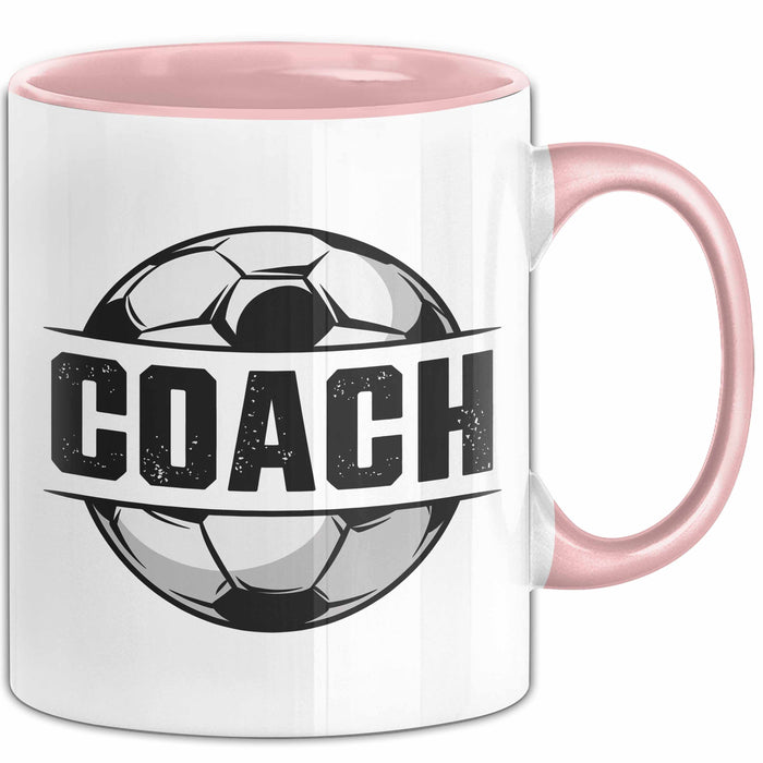 Fußballtrainer Fußballmannschaft Tasse Geschenk Lustige Geschenkidee Spruch Football Trainer Rosa Trendation