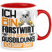 Forstwirt Ausbildung Tasse Geschenk Ich Bin Forstwirt In Der Ausbildung Ich Darf Das Geschenkidee Spruch Rot Trendation