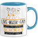 Live-Musik-Fan Weil Es Keinen Schöneren Beruf Gibt Tasse Geschenk für Eine Live-Musik-Fan Lustig Blau Trendation