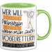 Vogelretterin Tasse Geschenk Spruch Wer Will Schon Prinzessin Sein Wenn Man Auch Vogelretterin Sein Kann Grün Trendation