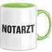 Sanitäter Tasse Geschenk Notfallarzt & Rettungssanitäter Grün Trendation