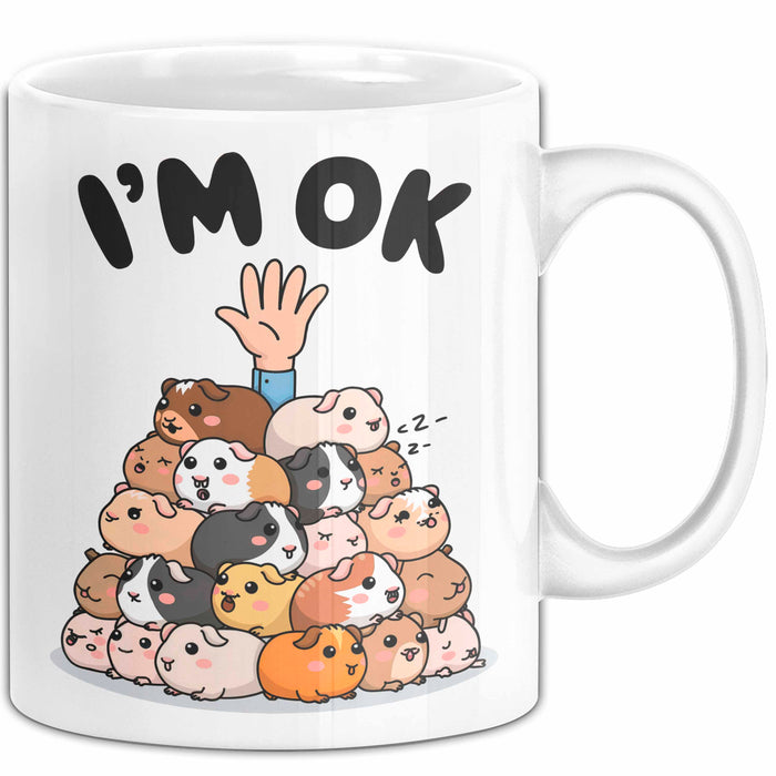 Meerschweinchen Tierliebhaber Tasse Geschenk Lustige Geschenkidee Spruch Weiß Trendation