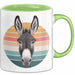 Eselbauer Esel Tier Tasse Geschenk Lustige Geschenkidee Spruch Grün Trendation