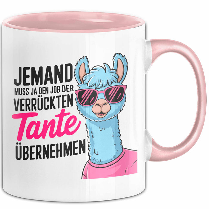 Tante Patentante Nichte Neffe Sarkasmus Tasse Becher Geschenk Lustige Geschenkidee Spruch Den Job Der Verrückten Tante Rosa Trendation