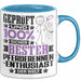 Pferderennen-Enthusiast Geschenk Lustiger Spruch für Pferderennen-Enthusiast Geschenkidee Bester Pferderennen-Enthusiast Der Welt Blau Trendation