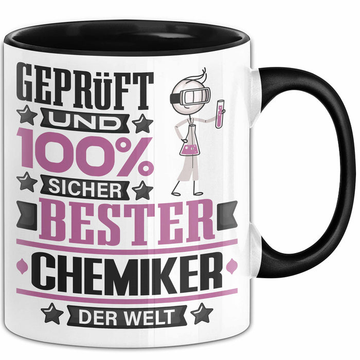 Chemiker Geschenk Lustiger Spruch für Chemiker Geschenkidee Bester Chemiker Der Welt Schwarz Trendation
