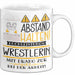 Wrestlerin Tasse Geschenk Lustig Abstand Halten Hochleistungs-Wrestlerin Mit Drang Zur Perfektion Bei Der Arbeit Weiß Trendation
