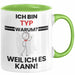Typ Geschenk Tasse Lustiger Spruch Ich Bin Typ Warum Weil Ich Es Kann Geschenkidee Bester Typ Geburtstag Kaffee-Becher Grün Trendation