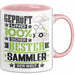 Sammler Geschenk Lustiger Spruch für Sammler Geschenkidee Bester Sammler Der Welt Rosa Trendation