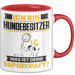 Hundebesitzer Tasse Geschenk für Hundebesitzer Geburtstag Lustiger Spruch Kaffee-Becher Was Ist Deine Superkraft Rot Trendation