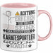 Karatesportler Geschenk Tasse Lustiger Spruch Erheben Sie Sich Der Karatesportler Betritt den Raum Rosa Trendation
