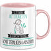Katzenliebhaberin Tasse Geschenk Becher Stark Attraktiv Furchtlos Katzenliebhaberin Lustige Geschenkidee Rosa Trendation