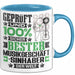 Musikgeschäftsinhaber Geschenk Lustiger Spruch für Musikgeschäftsinhaber Geschenkidee Bester Musikgeschäftsinhaber Der Welt Blau Trendation