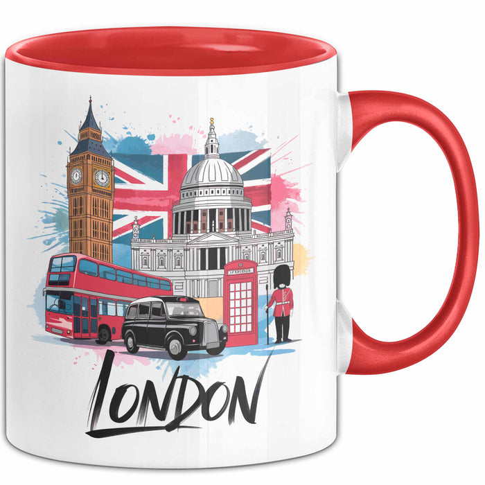 England London Tasse Geschenk Lustige Geschenkidee Spruch Rot Trendation