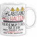 Tierheimunterstützerin Tasse Geschenk Lustig Abstand Halten Hochleistungs-Tierheimunterstützerin Mit Drang Zur Perfektion Bei Der Arbeit Weiß Trendation