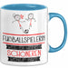 Fußballspielerin Weil Es Keinen Schöneren Beruf Gibt Tasse Geschenk für Eine Fußballspielerin Lustig Blau Trendation