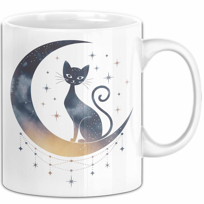 Katzenliebhaber Tasse Geschenkidee Katzenfan Lustiger Spruch Geschenkidee Lustig Weiß Trendation