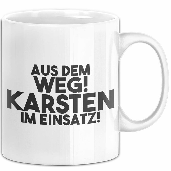 Karsten Tasse Aus Dem Weg! Karsten Im Einsatz! Geschenk