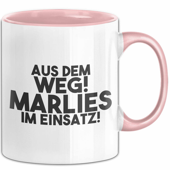 Marlies Tasse Aus Dem Weg! Marlies Im Einsatz! Geschenk