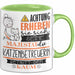 Katzenbetreuerin Tasse Geschenk Lustiger Spruch Bitte Erheben Sie Sich Seine Majestät Die Katzenbetreuerin Betritt Den Raum Grün Trendation
