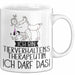 Geschenk für Tierverhaltenstherapeutin Tasse Lustige Geschenkidee Geburtstag Ich Bin Tierverhaltenstherapeutin Ich Darf Das Weiß Trendation