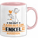 Enkel Geschenk Tasse So Gut Kann Nur Ein Enkel Aussehen Geschenkidee Kaffee-Becher Rosa Trendation