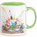 Kunststudent Tasse Geschenk Lustige Geschenkidee Spruch Für Kreative Seelen Grün Trendation