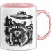 UFO Aliens Tasse Geschenk Waschbär Alien Sci Fi Liebhaber Rosa Trendation