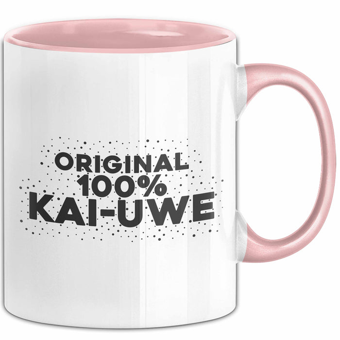 Kai-Uwe Tasse Original 100% Kai-Uwe Geschenk Rosa Trendation
